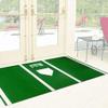 BBB Sports 5' x 10' Home Plate Hitters Turf Mat Kelly Green/White view 4