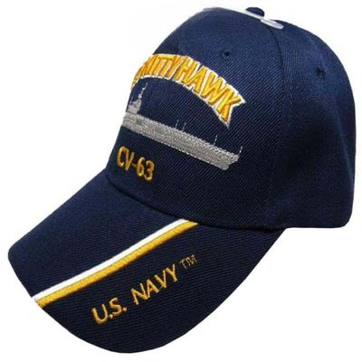 COLL7AWS USS KITTYHAWK CV-63 Navy Ship HAT Officially Licensed Ball Cap