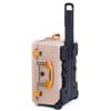 Pelican 1610 Case by ColorCase - Desert Tan - Large Sized Waterproof Case Mesh Lid Organizer - Yellow Handles & Latches view 4