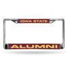 Rico Iowa State Cyclones Chrome Metal Alumni License Plate Frame Holder view 1