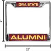 Rico Iowa State Cyclones Chrome Metal Alumni License Plate Frame Holder view 3
