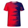 2024 Deals Shirts for Men Short Sleeve Casual Stylish Crewneck Shirts Big and Tall Print Graphic Tee Shirts Summer Pullover Today 2024 Men Red L view 4