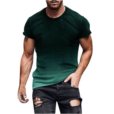 2024 Men Shirts for Men Short Sleeve Casual Stylish Crewneck Shirts Big and Tall Print Graphic Tee Shirts Summer Pullover Today 2024 Men Army Green L