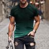 2024 Men Shirts for Men Short Sleeve Casual Stylish Crewneck Shirts Big and Tall Print Graphic Tee Shirts Summer Pullover Today 2024 Men Army Green L view 2