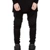 SWJGLITTR Men's Regular Fit Flex Jeans Biker Deco Washed Denim Pants Slim Fit Motorcycle Skinny Jean (Black,33) view 1