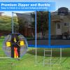 LeffEase Replacement 15FT Round Accessory Trampoline Net with 10 Poles -NET ONLY view 2