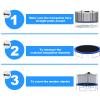 LeffEase Replacement 15FT Round Accessory Trampoline Net with 10 Poles -NET ONLY view 4