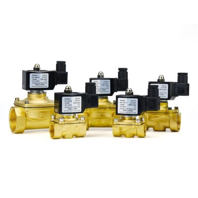 AIDUIXAP DN15/20/25/32/40 Electric Solenoid Valve 1/2 3/4 1 1-1/2 Inch Normally Closed Pneumatic For Water Oil Air Gas 12V 24V 220V 110V 1Pcs (Size : 3/4"", Color : DC12V)
