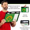 NineFit Basics Baseball Tactics Board Coaching Board Reusable Baseball Lineup Board with Double Sides, Ball Sport Court White Board for Dugout for Baseball Field, Training Ground, 42cm*32cm view 4