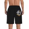 ETSDJ Ukraine Swim Trunks Men's Quick Dry Shorts Summer Beach 9" Board Shorts White view 3