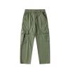 LANZIYAYA Girls Cargo Pants Wide Leg Streetwear Cute with Pockets Joggers 4-12 Year Army Green (US, Age, 12 Years, Army Green) view 1