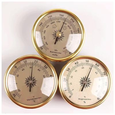 UUNVTOSU Barometer,Traditional Weather Station Dial Type Barometer Traditional Barometer Barometer Pressure Gauge Hygrometer The One for You Barometer