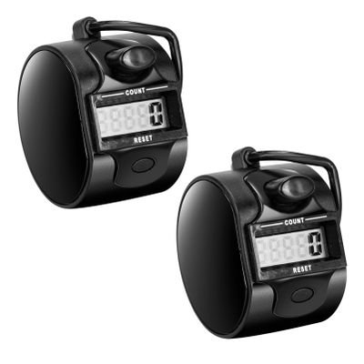 XIZAO Clicker Counter Mechanical Hand Tally Counter Clicker Digital Number Count Clicker with 5 Digit for Golf Coaching Knitting Fishing 2 Pcs