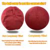 WTZHHK Protective Cover for Exercise Ball 55cm 65cm, Ball Chair Covers, Foldable Seat Balls Fabric Cover Lightweight Yoga Ball Cover Sitting Ball Covers with Handle Puncture Dust Cover(Red,65CM) view 2
