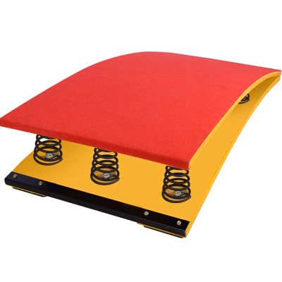 Gymnastics Equipment for Kids, Aldults Gymnastics Springboard, Gym/Playroom/Athletics Training Vault Equipment with 9 Springs, Wooden Spring Board for Long Jump/Aerial Flip ( Color : Red , Size : 9 Sp