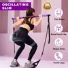 Pilates bar kit Multiple Fitness bar with Resistance Bands, Ab Rollers.Core Strength Training Equipment. Squat Machine for Men and Women.Portable Home Gym Pilates bar kit for Full Body Training Women view 2