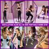 Pilates bar kit Multiple Fitness bar with Resistance Bands, Ab Rollers.Core Strength Training Equipment. Squat Machine for Men and Women.Portable Home Gym Pilates bar kit for Full Body Training Women view 3