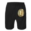 ETSDJ Bitcoin Logo Swim Trunks Man's Quick Dry Board Shorts Summer Beach 9"" Board Shorts White, Medium view 2