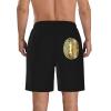 ETSDJ Bitcoin Logo Swim Trunks Man's Quick Dry Board Shorts Summer Beach 9"" Board Shorts White, Medium view 3