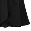 Women's Wrap Side Tie High Rise Split Skirt Solid Maxi Skirt Boho Long Dresses Ruffle Hem Skirt with Slit (XX-Large,Black) view 4