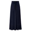 Generic Women'S Stylish Comfy Fold-Over Flare Maxi Skirt Beach Long Maxi Skirt Ruched Split High Waist Bodycon Skirt (Large,Dark Blue) view 1