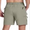 SERAMY Mens Hiking Cargo Shorts with 6 Zipper Pockets 9" Quick-Dry Lightweight Short for Golf Casual Fishing Outdoor Work Grey Sage 2XL view 2