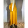 NineFit Basics Women's Elegant High Waist Skirt A-Line Tie Front Pleated Solid Maxi Skirts Chiffon Ruffle Flowy Midi Skirt (Medium,Yellow) view 4