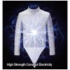 KXJPIZIYB Children Adult Metal Fencing Clothing, Fencing Protective Clothing, Fencing Gear Sets, Saber Dedicated Metal Suit (Color : Left Hand, Size : 30#) view 3