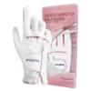 Scott Edward 1 Pair Leather Women's Golf Gloves Both Hand or 2 Pack Left Right Hand, Ladies Sports Gloves, Non-Slip Wear-Resistant Gloves, Breathable, Soft, Enhanced Grip and Comfort (Pink, 19-M) view 3