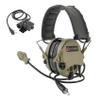 TACGZGJSM TAC200PROULTRA Tactical Headset,Ear Protection,Electronic Noise Canceling Headphones,with U94 PTT,for Airsoft,Hunting (Tan) view 2