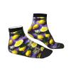 Lemon And Flowers Print Women'S Straight-Leg Socks For Sports Casual Wear,High-Performance Running Socks view 3