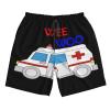 Wee Woo Ambulance Amr Funny EMS EMT Paramedic Men's Swim Trunks Bathing Mesh Lining Suit Swimsuits Beach Shorts with Pockets Medium9 view 1