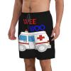 Wee Woo Ambulance Amr Funny EMS EMT Paramedic Men's Swim Trunks Bathing Mesh Lining Suit Swimsuits Beach Shorts with Pockets Medium9 view 4