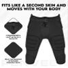 Penveer Youth Football Pants - Safety Integrated Comfortable Youth Football Practice Pants for Boys (Black, YL) view 2