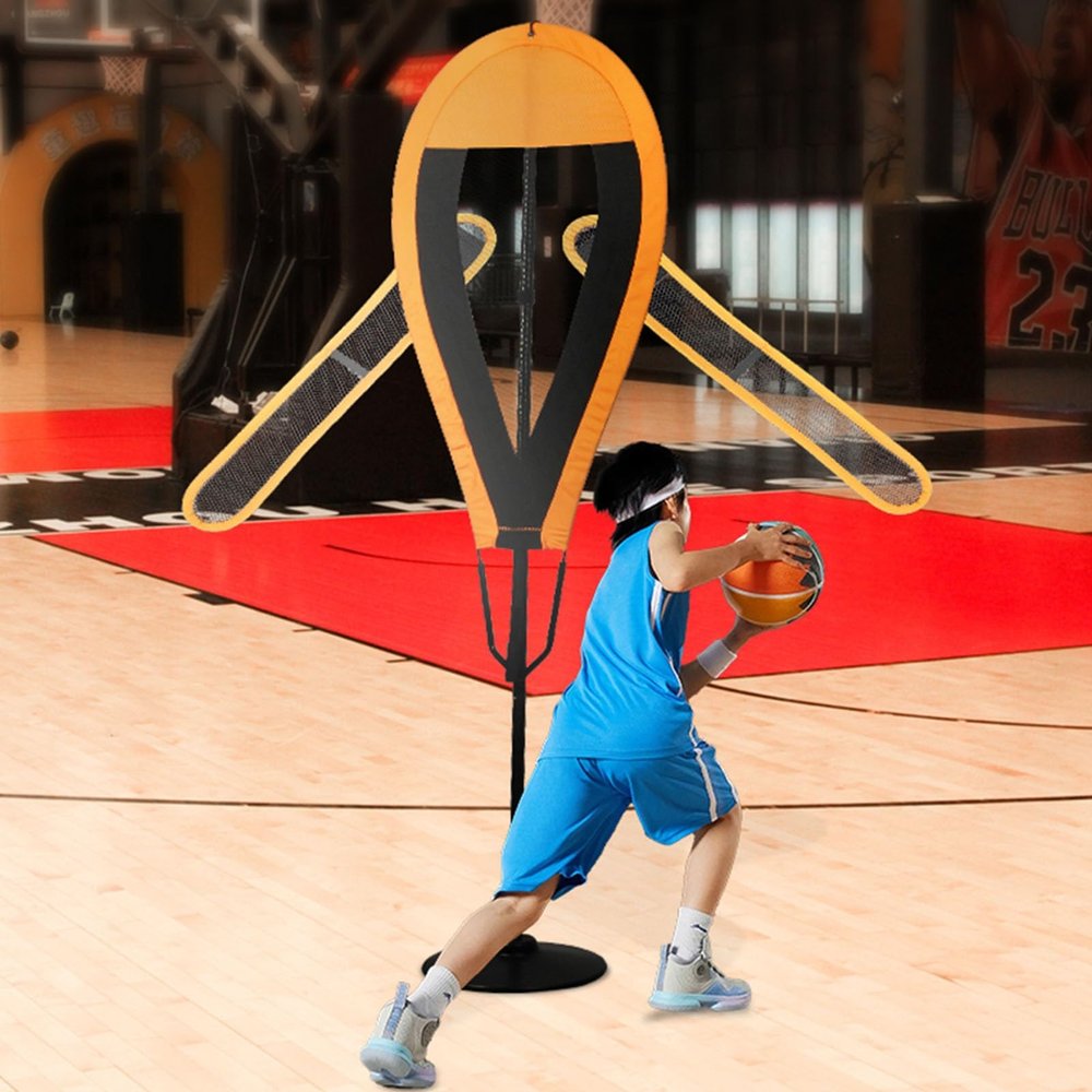Kunovo Defender Mannequin for Basketball Training, Lightweight Shot Trainer Mannequin with Movable Arm, Trainer Defensive Mannequin for Children/Adult