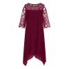 Akivide Womens 3/4 Sleeve Plus Size Midi Dresses Round Neck Wrap Pencil Dress Formal Evening Wedding Party Midi Dress view 3