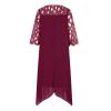 Akivide Womens 3/4 Sleeve Plus Size Midi Dresses Round Neck Wrap Pencil Dress Formal Evening Wedding Party Midi Dress view 4