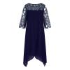 Akivide Womens Round Neck Plus Size Dresses 3/4 Sleeve Wrap Pencil Dress Formal Evening Wedding Party Midi Dress view 3