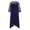 Akivide Womens Round Neck Plus Size Dresses 3/4 Sleeve Wrap Pencil Dress Formal Evening Wedding Party Midi Dress view 4