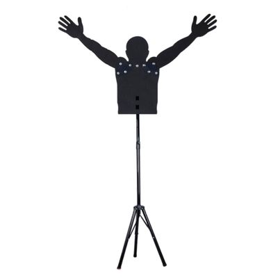 Kunovo Portable Basketball Defender Mannequin, Dribbling/Passing/Shot Practice Dummy, Sports Training Device Movable Arm Adjustable Triangle Stand (Size : 1PC)