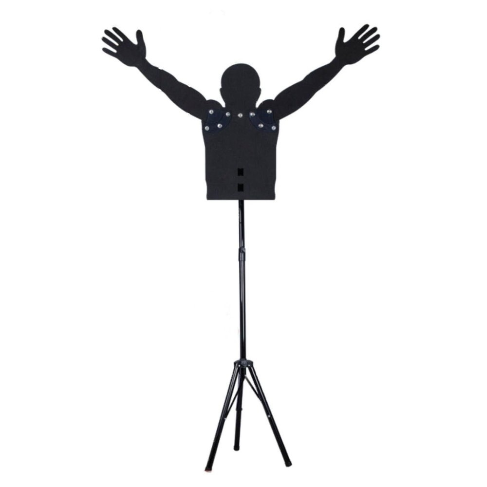 Kunovo Portable Basketball Defender Mannequin, Dribbling/Passing/Shot Practice Dummy, Sports Training Device Movable Arm Adjustable Triangle Stand (Size : 1PC)