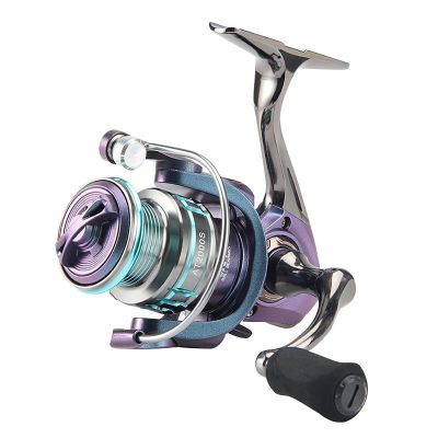Aurora Color Fishing Scroll, Metal Waterproof and Lightweight Fishing Scroll -3+1 HPCR Rolling Bearing, Smooth Operation,AT6000