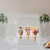 9 Holes Ice Cream Cone Cabinet, Transparent Waffle Hand Roll Sushi Display Box Acrylic Ice Cream Cone Holder Stand w/Handle for Dessert Shop Picnics Birthday Parties view 4