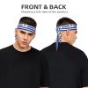 Trukd Flag of Uruguay Headbands,Sports Head Tie,Headband for Men and Women,Hair Band for Running, Workout, Football, Black, TD-TD12158 view 3