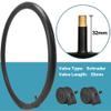 SIMEIQI 26x2.35 Inch Beach Cruiser Bike Tire Black White Wall or Brown Cream Wall Folding Replacement Bicycle Tire for Hybrid City Commuter Trail (Black White 2 Tires 2 Tubes 2 Levers, 26x2.35) view 4