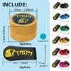 YEUEK TAOM Pool Chalk Holder Round Shaped Practical Tool Billiards Accessories Magnetic Mini Chalk Tip Case Container Round Box Billiards view 2