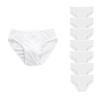 Fuzzleehi Men's Disposable Panties Underwear Travel Panties Pure Cotton Emergencies Panties for Business Trip Travel Hotel Spa Hospital Pants White Small(7pcs/pk) view 1