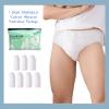 Fuzzleehi Men's Disposable Panties Underwear Travel Panties Pure Cotton Emergencies Panties for Business Trip Travel Hotel Spa Hospital Pants White Small(7pcs/pk) view 2