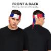 Trukd French Flag Headbands,Sports Head Tie,Headband for Men and Women,Hair Band for Running, Workout, Football, Black, TD-TD12158 view 3