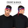 Trukd Haitian Flag Headbands,Sports Head Tie,Headband for Men and Women,Hair Band for Running, Workout, Football, Black, TD-TD12158 view 3